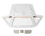 Hood Cover - White Everflex PVC with Zip Out Rear Window - 822021WHITE